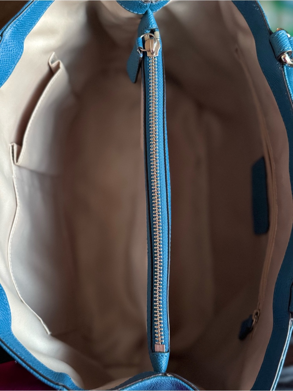 Coach blue tote 👜 - Picture 9 of 16
